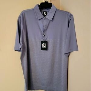 NWT FootJoy Golf Shirt Grey Sz LG